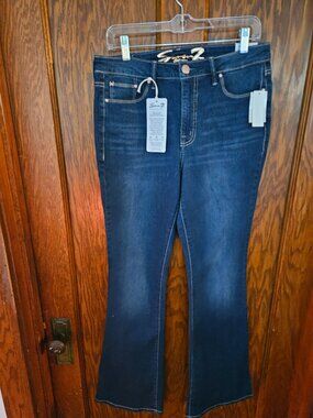 SEVEN7 Felicity Slim Flare Leg Jeans High Rise Bootcut Size 18